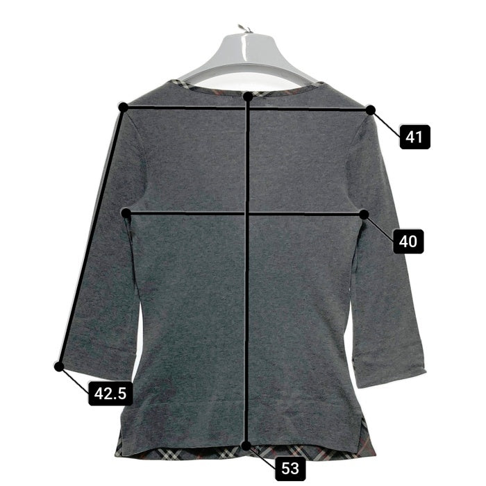 BURBERRY LONDON バーバリーロンドン 薄手カーディガン グレー Size38 瑞穂店