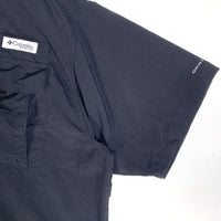 Columbia コロンビア OMNI-SHADE Bahama バハマシャツ オム二シェイド フィッシング 半袖 シャツ ブラック Size M 福生店