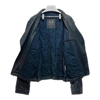 AX ARMANI EXCHANGE アルマーニエクスチェンジ コットン ダブルライダースジャケット ブラック Size L 瑞穂店