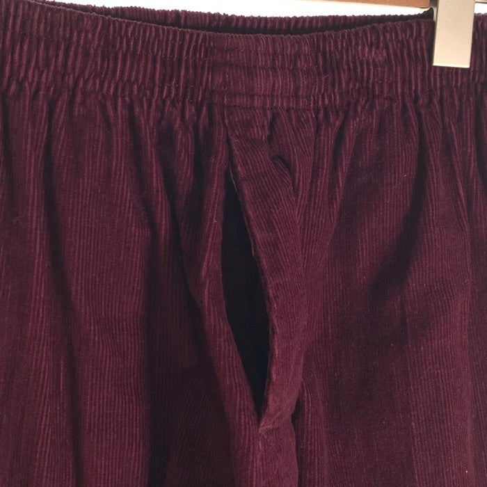 80-90's STUSSY ステューシー コーデュロイ ビーチパンツ テーパード ボルドー USA製 黒タグ Size M 福生店