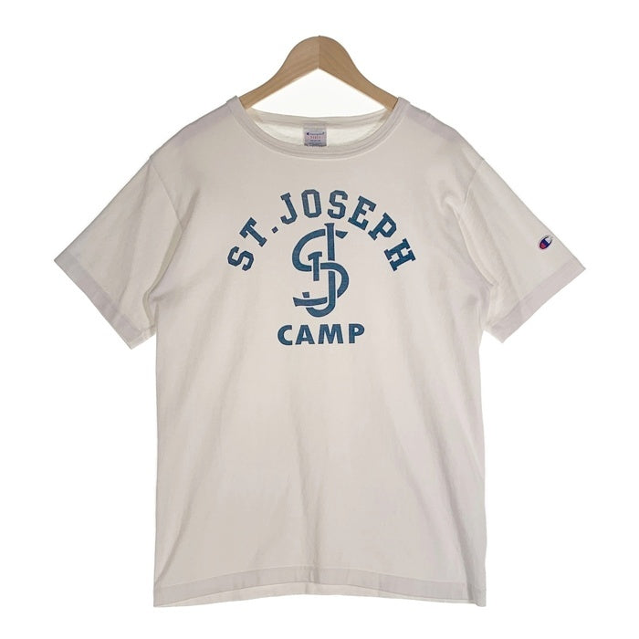 Champion チャンピオン T1011 ST.JOSEPH CAMP プリント 半袖 Tシャツ ホワイト Size M 福生店