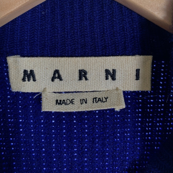 MARNI マルニ ウール モックネック ローゲージ ニット ベスト パープル DVMGZGP06316177 Size 46 福生店