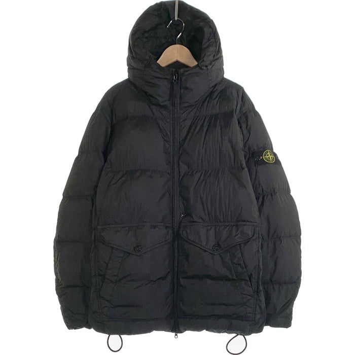 STONE ISLAND ストーンアイランド GARMENT DYED CRINKLE REPS R-NYLON DOWN ガーメントダイ リサイクルナイロン ダウンジャケット ブラック 811540723 10/2023 Size XL 福生店