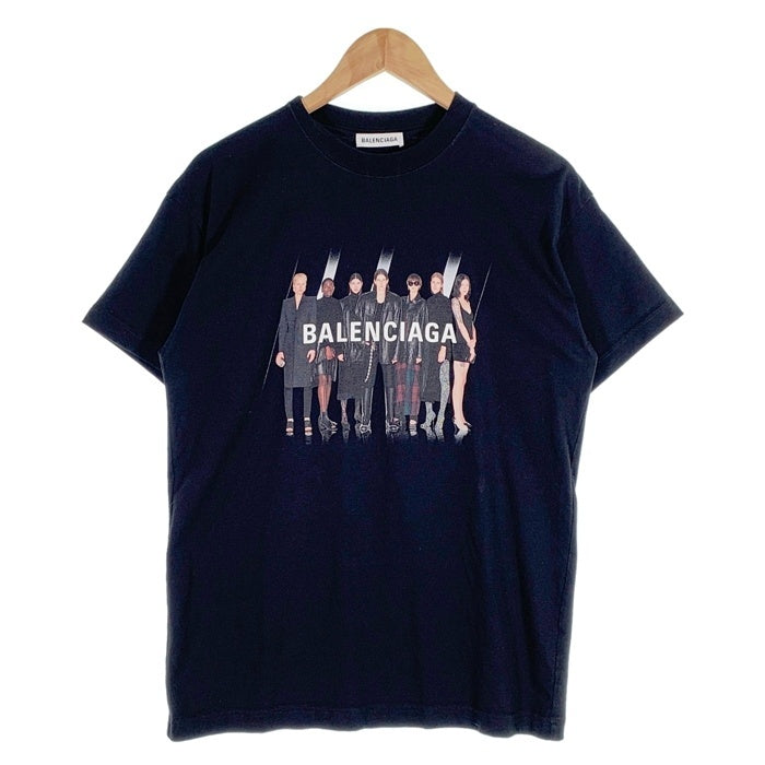 BALENCIAGA バレンシアガ 20SS Real Balenciaga Tee プリントTシャツ ブラック HT82 612965 TIVA1 Size XS 福生店