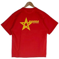 Dagda Leathers ダグダレザーズ プリントTシャツ 袖刺繡 レッド 旧マッコイ 滝沢氏 1 Size M 福生店
