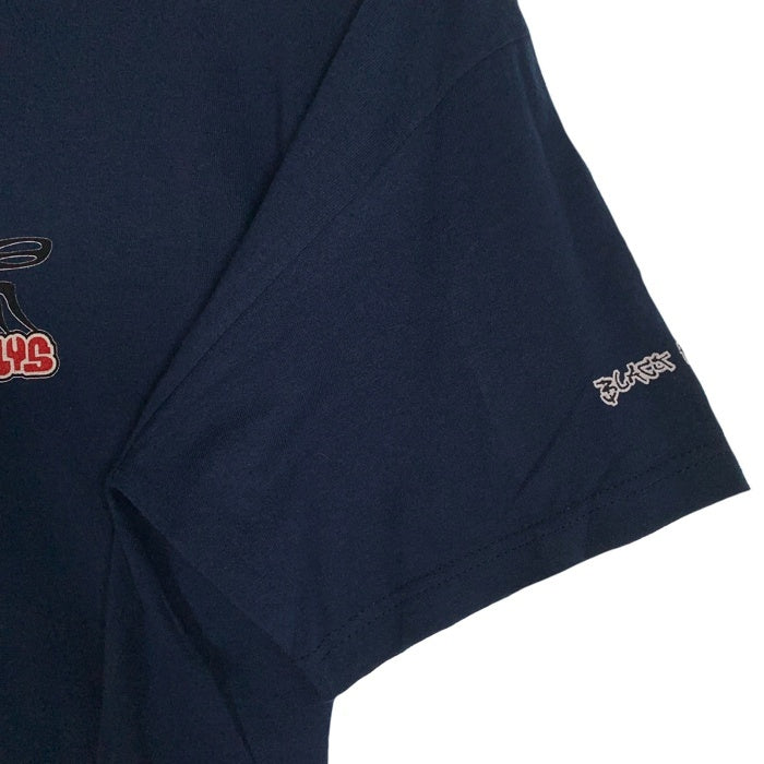 90's BLACKFLYS ブラックフライ プリント Tシャツ ネイビー USA製 Size M 福生店