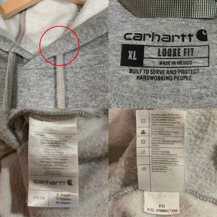 Carhartt WIP カーハート ワークインプログレス Loosefit Midweight Logo Sleeve Graphic Sweatshirt スリーブプリント プルオーバープルオーバースウェットパーカー グレー Size XL 福生店