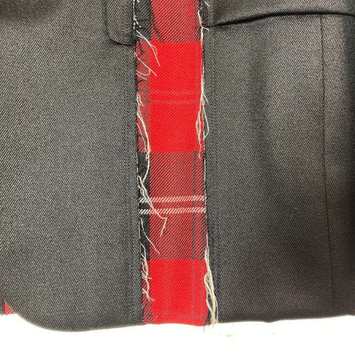 COMME des GARCONS HOMME PLUS コムデギャルソンオムプリュス PB-J013 AD2008 タイムフォーマジック期 パッチワーク タータンチェック切替 テーラードジャケット ブラック sizeM 瑞穂店