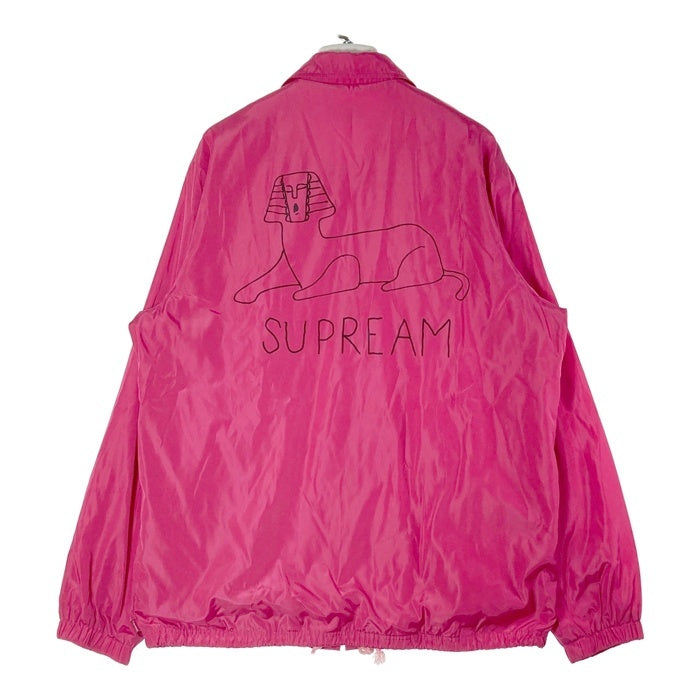 Supreme×MARK GONZALES シュプリーム×マークゴンザレス 13SS スフィンクス コーチジャケット ピンク sizeL※襟・袖口汚れ有 瑞穂店