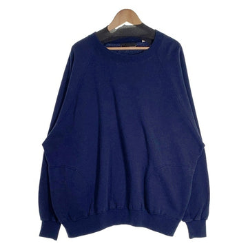 80's MAN SIZED ドイツ製 ラグランスリーブ クルーネックスウェットトレーナー サイドポケット ネイビー Size 4X 福生店