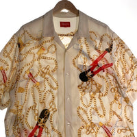 SUPREME シュプリーム 20AW Chains Rayon S/S Shirt チェインズ レーヨン 半袖 シャツ ナチュラル ゴールド Size L 福生店