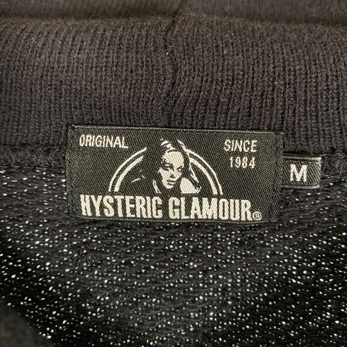HYSTERIC GLAMOUR ヒステリックグラマー HYS RODS&RIDES プリント プルオーバースウェットパーカー ブラック グレー 02211CF03 Size M 福生店