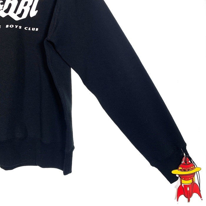 00's BILLIONAIRE BOYS CLUB ビリオネアボーイズクラブ BBCプリント ラグランスリーブ クルーネックスウェットトレーナー ブラック 日本製 初期 Size M 福生店
