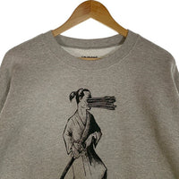 UNDER R アンダーアール Samurai Sweat Pullover サムライ プルオーバースウェットトレーナー グレー Size XL　福生店