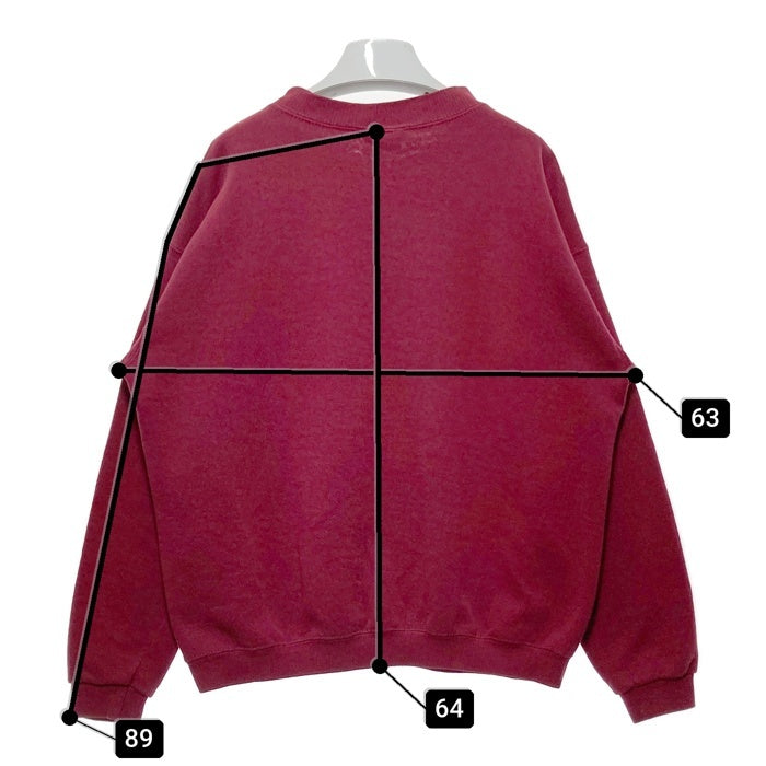 Lee リー USA製 ブランク モックネック スウェットトレーナー ボルドー sizeL 瑞穂店