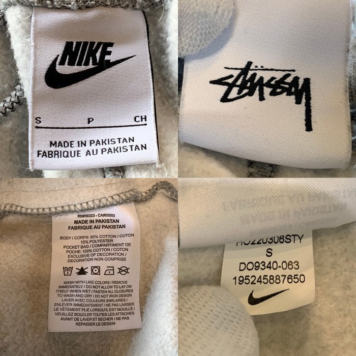 NIKE ナイキ STUSSY ステューシー Fleece Pants スウェットパンツ グレー DO9340-063 Size S 福生店
