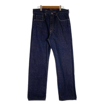 A BATHING APE アベイシングエイプ ベイプスタカモプリント テーパードデニムパンツ ジーンズ インディゴ Size XL 福生店