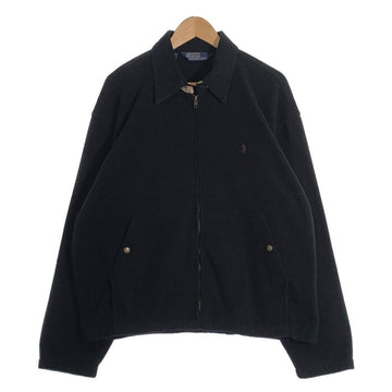 Polo by Ralph Lauren ポロラルフローレン フリース ジップアップジャケット スウィングトップ ブラック Size M 福生店