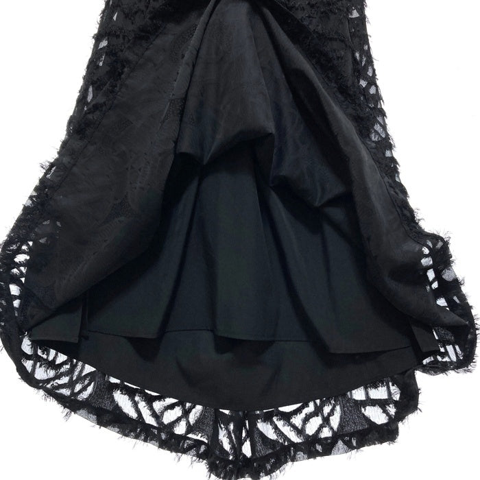 Ray Beams レイビームス フリンジフレアキャミワンピース ブラック size0 瑞穂店