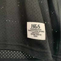 Hide and Seek ハイドアンドシーク 26SS Mesh L/S Tee メッシュ ロングスリーブTシャツ ラバープリント ブラック HC-040426 Size XL 福生店