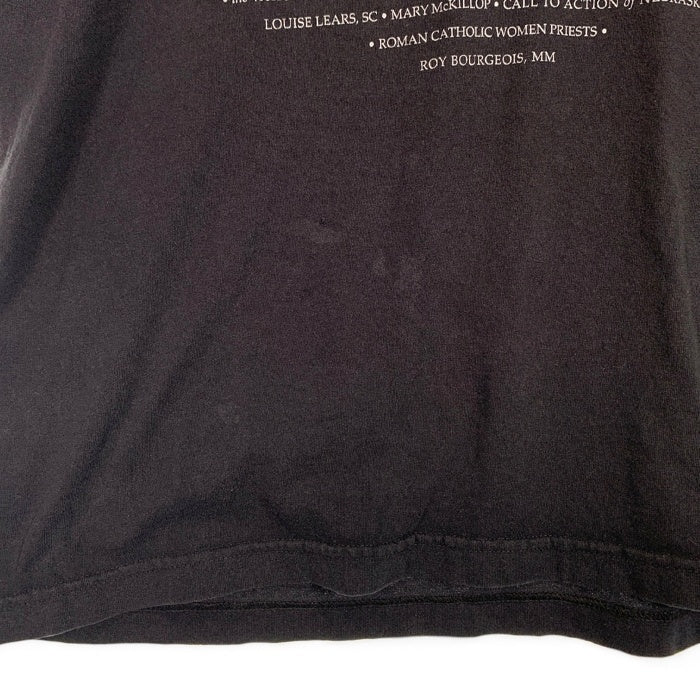 90's Heretic in good company プリントTシャツ ブラック 宗教画 BAY SIDE USA製 Size XL 福生店