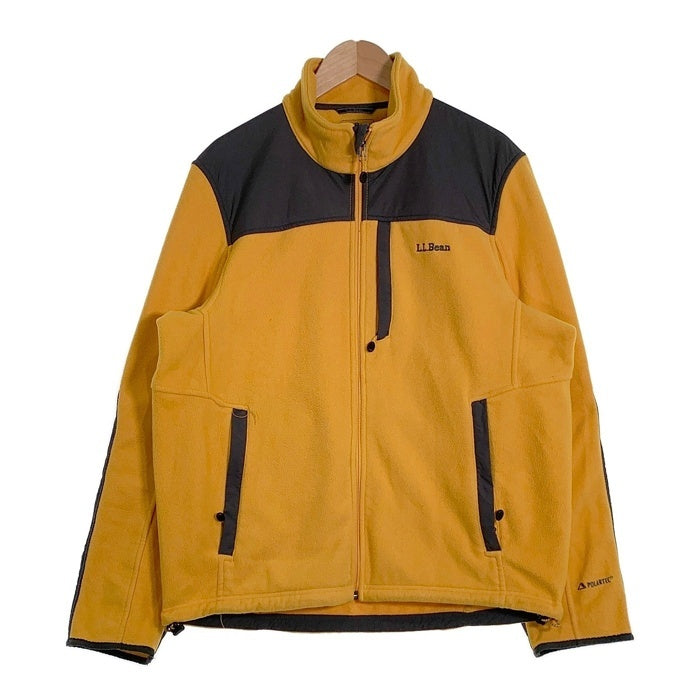 L.L.Bean エルエルビーン POLARTEC ジップアップ フリースジャケット イエロー グレー Size M 福生店