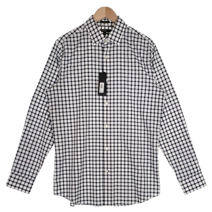 BANANA REPUBLIC バナナリパブリック CAMDEN FIT コットンチェックシャツ 長袖 ホワイト ブラック Size M 福生店