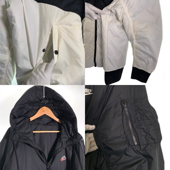 NIKE ナイキ NSW ウィンドランナー リバーシブル ジップアップジャケット 中綿 ブラック ホワイト DB5084-010 Size XXL 福生店