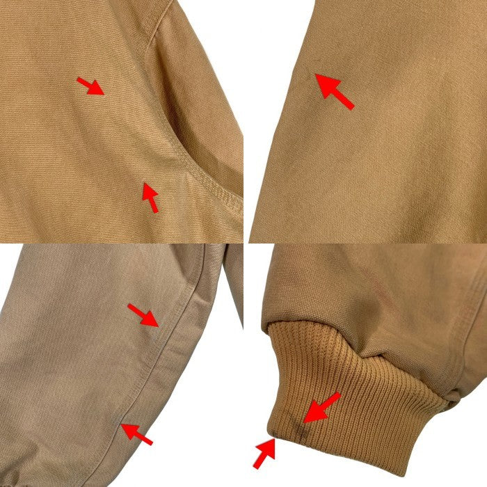 90-00's Carhartt カーハート アクティブジャケット ダック地 フード ベージュ J156 WET メキシコ製 Size XL-R 福生店