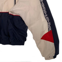 90`s UMBRO アンブロ ナイロン トラックジャケット ホワイト ネイビー レッド Size XXL 福生店