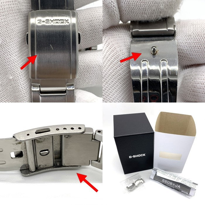 CASIO カシオ G-SHOCK G-STEEL デジアナタフソーラー 腕時計 シルバー ブラック GST-B200 2021年6月購入 福生店