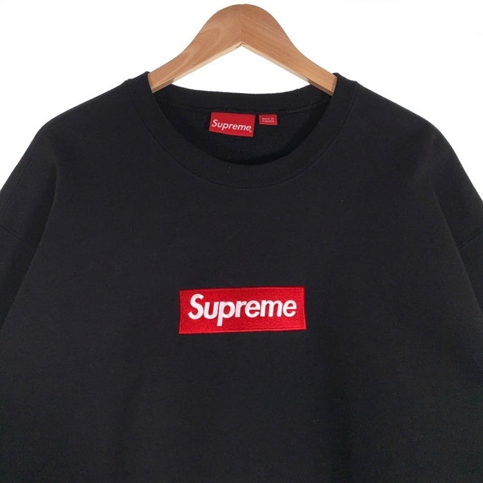 SUPREME シュプリーム 22AW Box Logo Crewneck ボックス ロゴ クルーネック スウェットトレーナー ブラック Size L 福生店