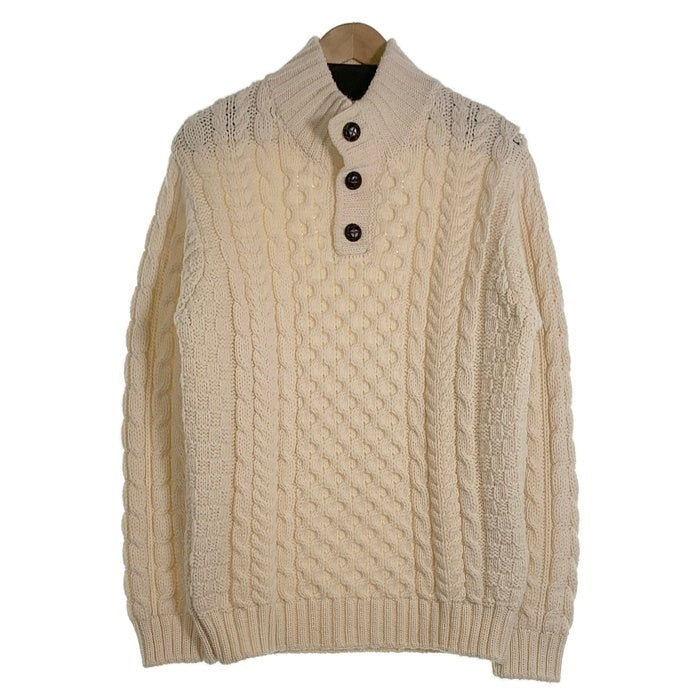L.L.Bean エルエルビーン フィッシャーマンセーター ウール プルオーバー ケーブル アイボリー 264682 Size M 福生店