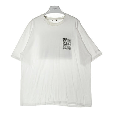 STUSSY ステューシー ホースフォト バックプリントＴシャツ ホワイト sizeXL※襟汚れあり★ 瑞穂店
