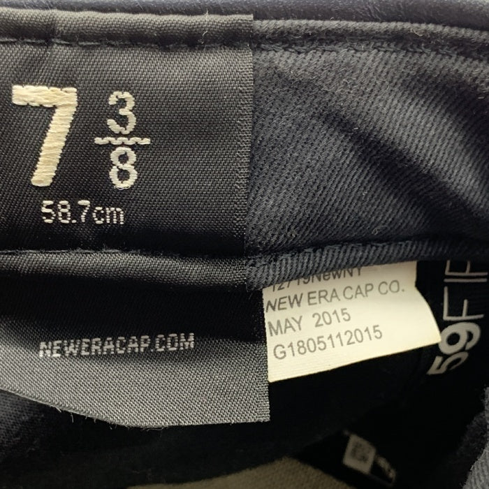 SUPREME シュプリーム 15AW Leather Box Logo New Era レザーボックスロゴ ニューエラキャップ ネイビー Size 7 3/8(58.7cm) 福生店