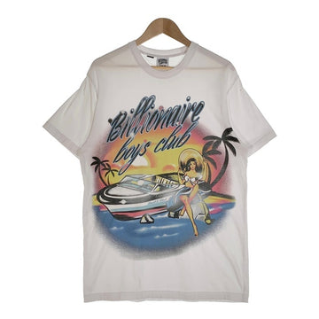 BILLIONAIRE BOYS CLUB ビリオネアボーイズクラブ オーバーサイズ プリントTシャツ ホワイト Size M 福生店