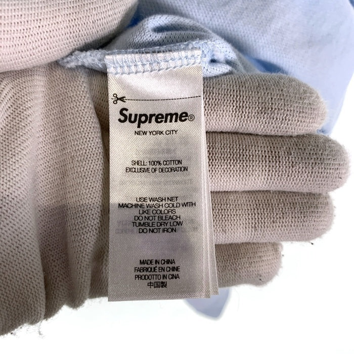 SUPREME シュプリーム 25SS Cursive Polo カーシブポロシャツ 鹿の子 ライトブルー Size M 福生店