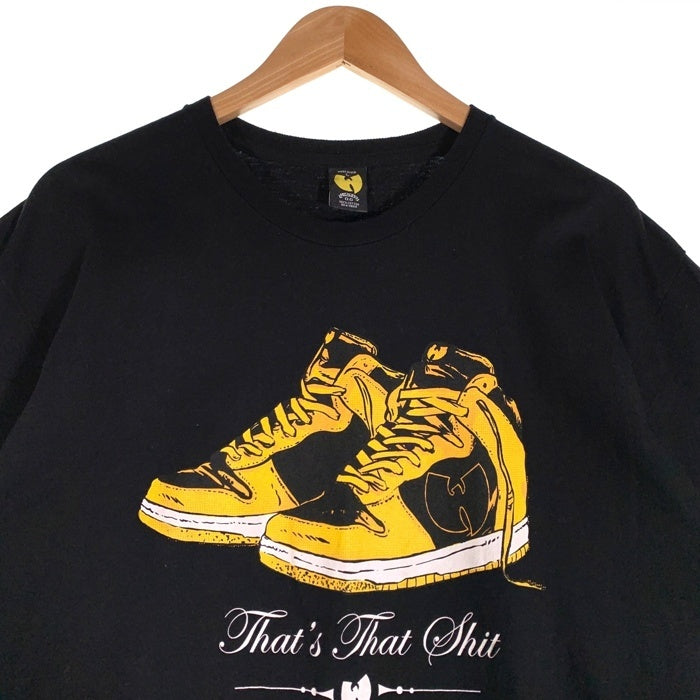 Wu-tang LTD ウータン リミテッド Wu-Kicks Tee ウータンクラン 半袖 Tシャツ ブラック イエロー USA製 Size L 福生店