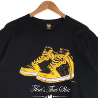 Wu-tang LTD ウータン リミテッド Wu-Kicks Tee ウータンクラン 半袖 Tシャツ ブラック イエロー USA製 Size L 福生店