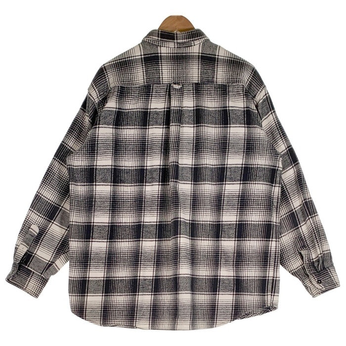 LEE COOPER リー クーパー 長袖 フランネル シャツ チェック グレー ブラック Size XL 福生店