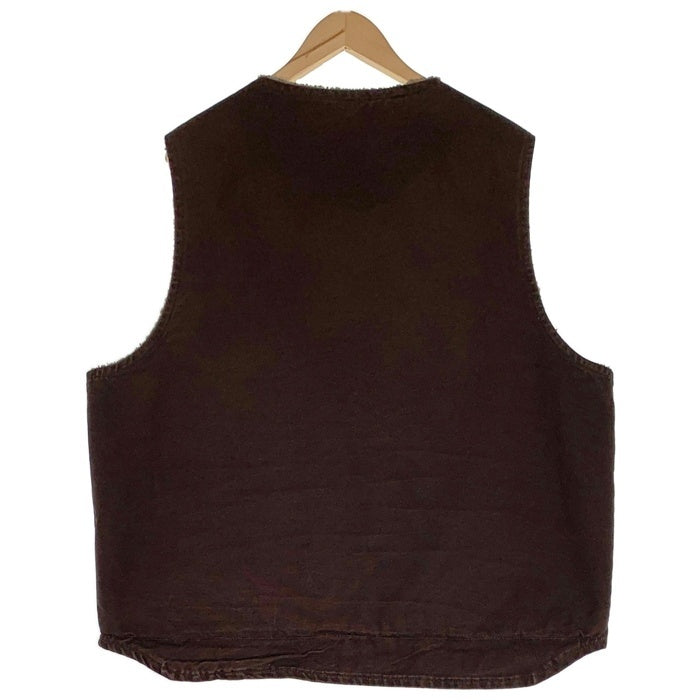 Carhartt カーハート ダックベスト ボアフリースライナー ダークブラウン メキシコ製 V26 DKB Size XL 福生店