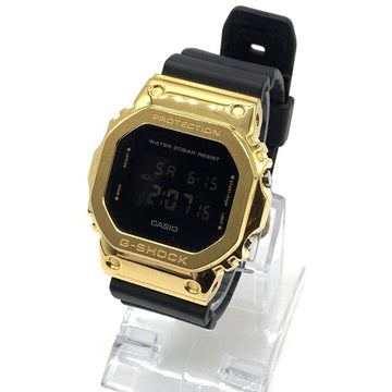 CASIO カシオ G-SHOCK デジタル クォーツ腕時計 ゴールドケース ラバーベルト DW-5600WS 福生店