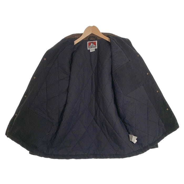 BEN DAVIS ベンデイビス ダック地 カバーオール ジャケット スナップボタン 中綿 ブラック G-1780011 Size L 福生店