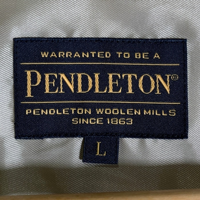 PENDLETON ペンドルトン オープンカラー 長袖 ウールシャツ カーキ 5575-2213 Size L 福生店