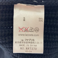 LACOSTE ラコステ ショールカラーニットカーディガン ah7370 ブラック size4 瑞穂店