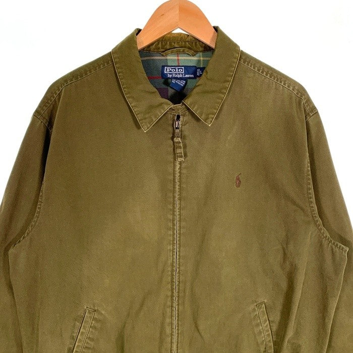 Polo by Ralph Lauren ポロバイラルフローレン ジップアップ スイングトップ ハリントン ジャケット オリーブ Size L 福生店