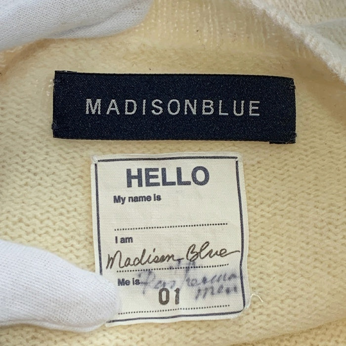 MADISON BLUE マディソンブルー Ron Herman ロンハーマン ウール クルーネックセーター ナチュラル MB204-8029RHM Size S (01) 福生店