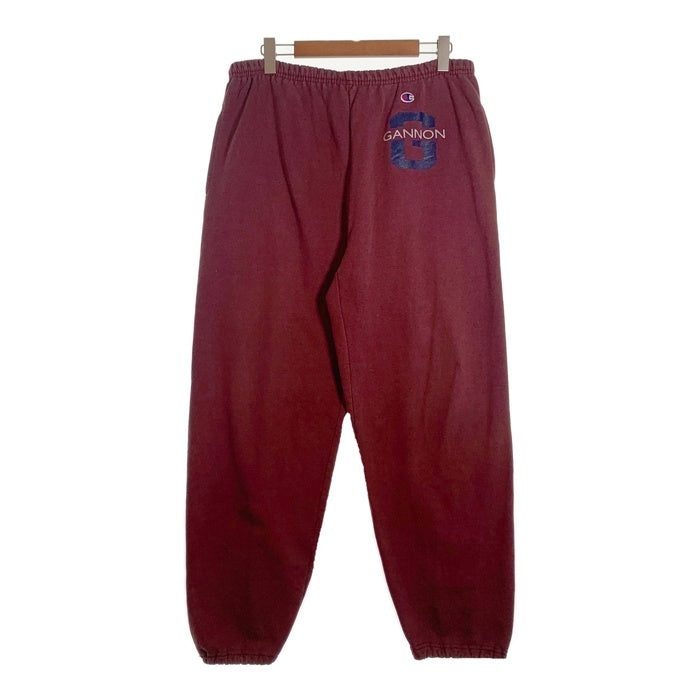 90's Champion チャンピオン GANNON プリント スウェットパンツ ボルドー USA製 Size XL 福生店