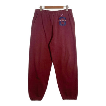 90's Champion チャンピオン GANNON プリント スウェットパンツ ボルドー USA製 Size XL 福生店
