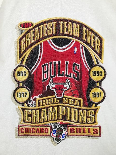 90's NBA CHICAGO BULLS シカゴブルズ 96年ファイナル ロッカールーム Tシャツ STARTER Size M 福生店